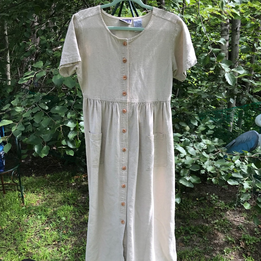 Cottage/Boho, Linen& Cotton dress NWOT